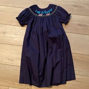 Let it snow! Smocked Dress. EXCELLENT CONDITION!